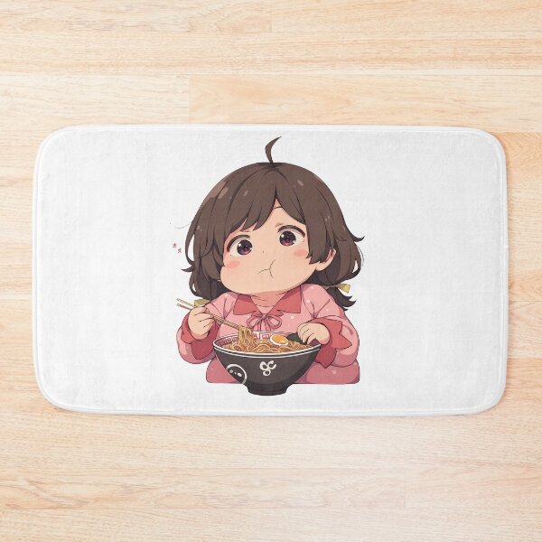 Item preview, Tsubasa Hanekawa Bakemonogatari Anime Girl Kawaii Chibi Ramen Moment designed and sold by Raslbazola.