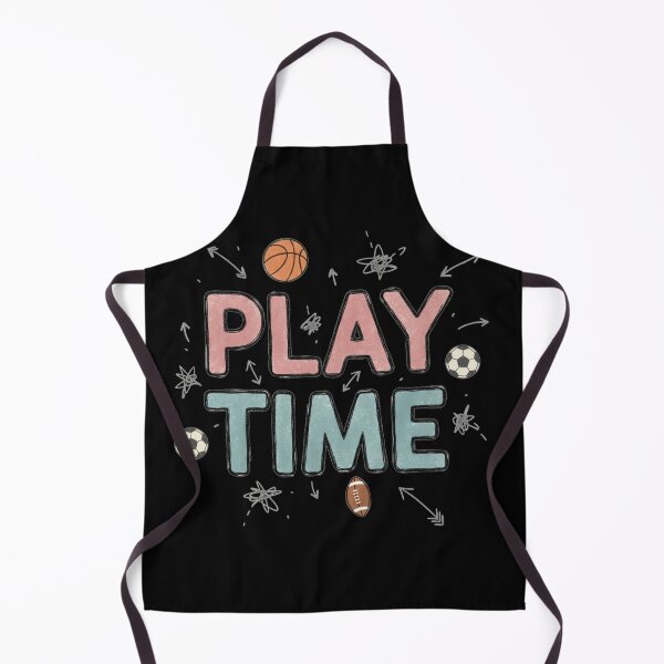 Item preview, ​"Play Time" - Sporty Chalkboard Style. Pastel Sports-Themed Graphic: "PLAY TIME". designed and sold by ZyVoAli.