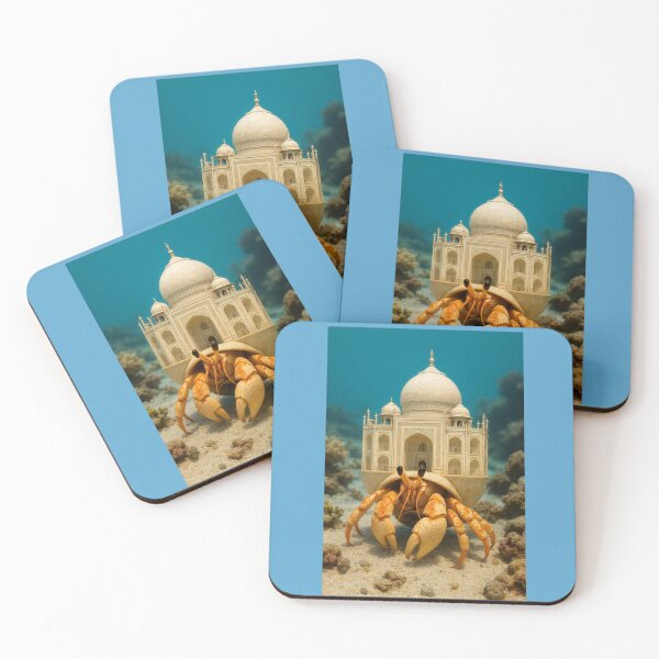 Item preview, Lucky Hermit Crab Lives in Taj Mahal designed and sold by Tridentulus.