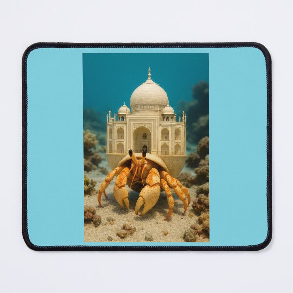 Item preview, Lucky Hermit Crab Lives in Taj Mahal designed and sold by Tridentulus.