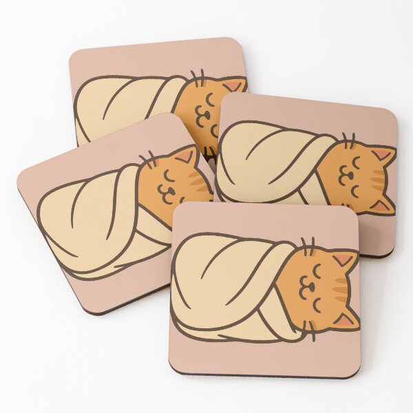 Item preview, Cute Cat Burrito Funny Sleeping Kitten designed and sold by SillyPawsStudio.