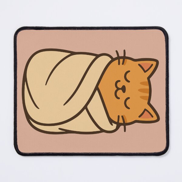 Item preview, Cute Cat Burrito Funny Sleeping Kitten designed and sold by SillyPawsStudio.