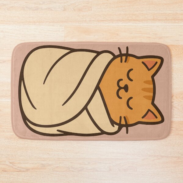 Item preview, Cute Cat Burrito Funny Sleeping Kitten designed and sold by SillyPawsStudio.