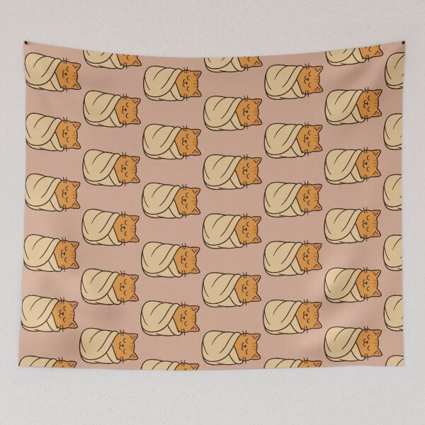 Item preview, Cute Cat Burrito Funny Sleeping Kitten designed and sold by SillyPawsStudio.