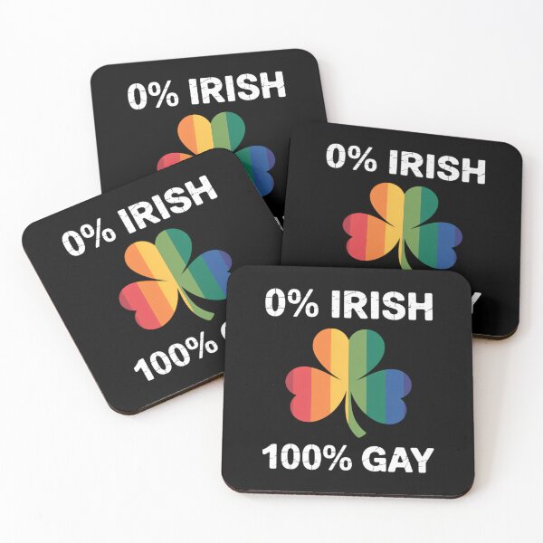 Item preview, 0% Irish 100% Gay Funny St. Saint Patrick's Day designed and sold by Bandikonsalez.