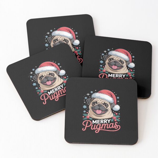 Item preview, Merry pugmas santa christmas pug designed and sold by Belkisallen.