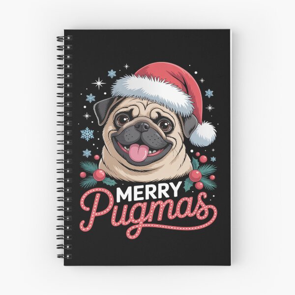 Item preview, Merry pugmas santa christmas pug designed and sold by Belkisallen.