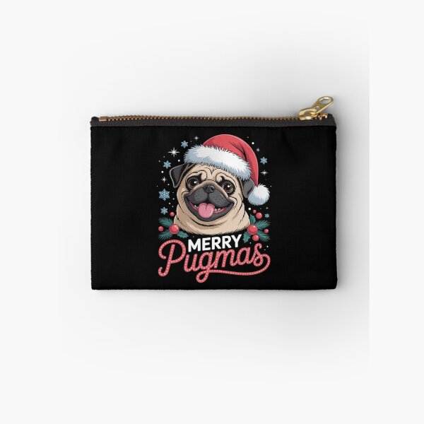 Item preview, Merry pugmas santa christmas pug designed and sold by Belkisallen.