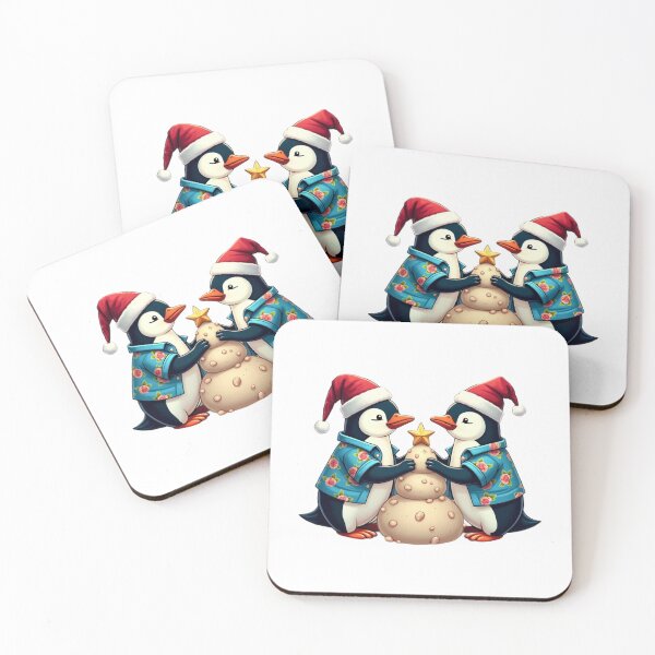 Item preview, Tropical Christmas Penguins designed and sold by ArtelierMe.