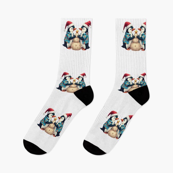 Item preview, Tropical Christmas Penguins designed and sold by ArtelierMe.
