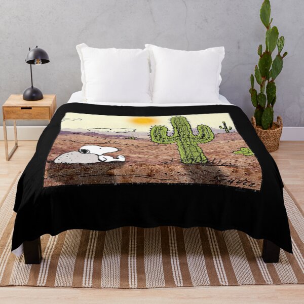 Item preview, Peanuts Desert Daydream Art – Calm Retro Landscape Illustration designed and sold by Casey Damian.