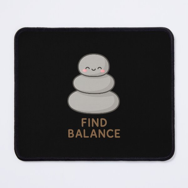 Item preview, Kawaii Pebble Stack — Find Balance designed and sold by DreamMachine69.