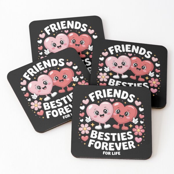 Item preview, Cute Besties Forever Hearts Friendship Girls Valentines Day designed and sold by papertaless.