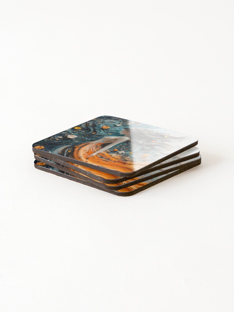 Thumbnail 4 of 5, Coasters (Set of 4), Spring portrait designed and sold by Raphaelle83.