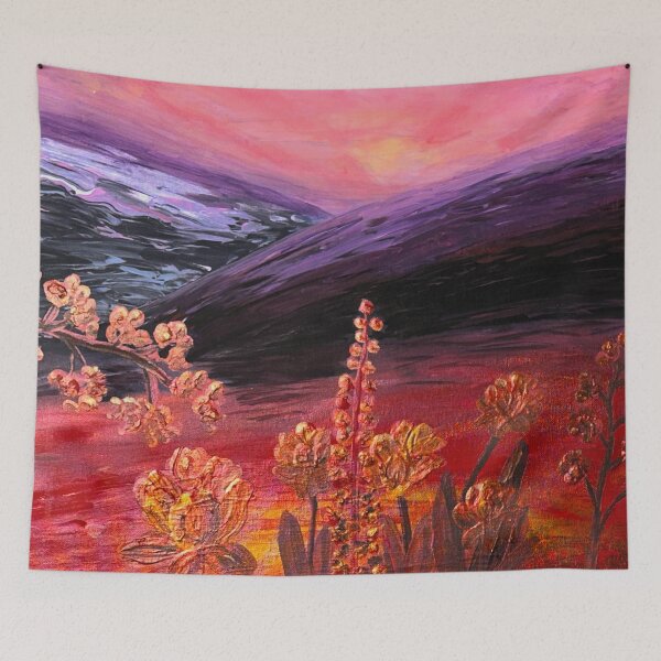 Item preview, Hardy Flowers After The Downpour designed and sold by fingerfluidart.