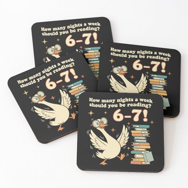 Item preview, How Many Nights A Week Reading 67 Teacher Goose Book Meme Funny  designed and sold by HilpertChelsey.