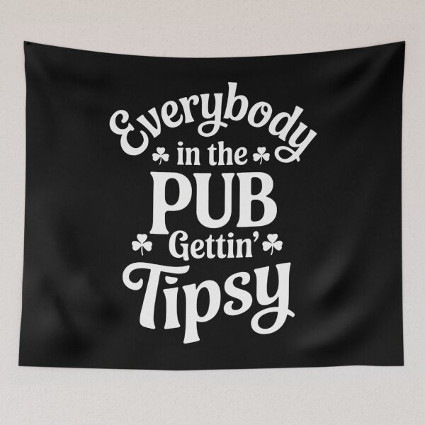 Item preview, Everybody In The Pub Getting Tipsy St Patrick's Day Shamrock designed and sold by Bandikonsalez.