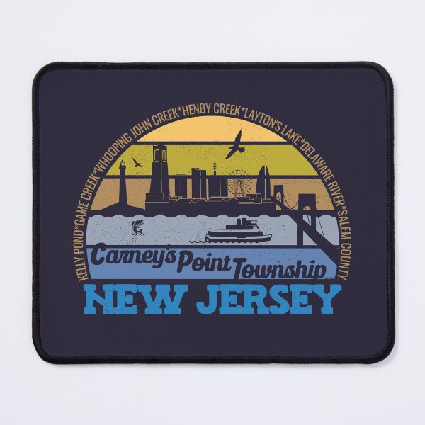 Item preview, Carney's Point Township New Jersey Sunset Retro Vintage Local Pride Logo designed and sold by CRHPOD20.