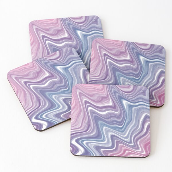 Item preview, Smooth Pink and Blue Abstract Waves designed and sold by CraftyAyah.