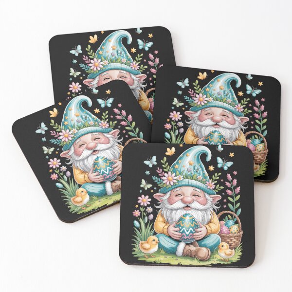 Item preview, Cute Easter Gnome with Egg and Flowers Easter Day designed and sold by papertaless.