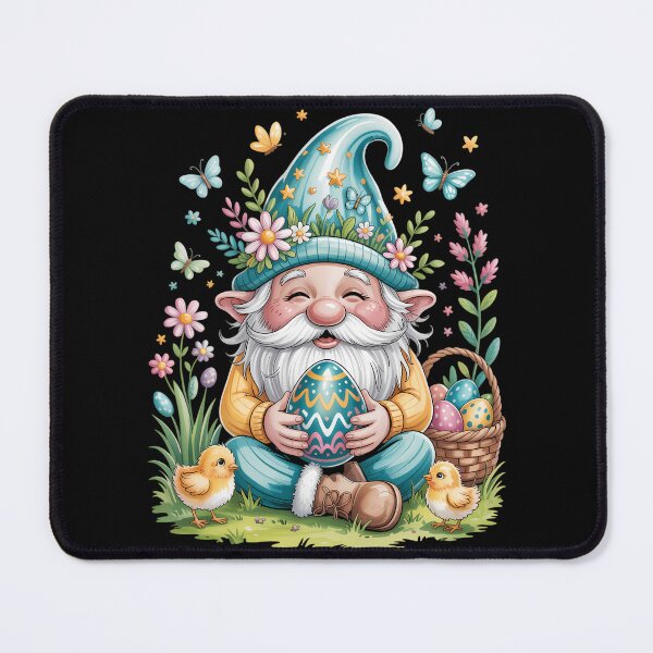 Item preview, Cute Easter Gnome with Egg and Flowers Easter Day designed and sold by papertaless.