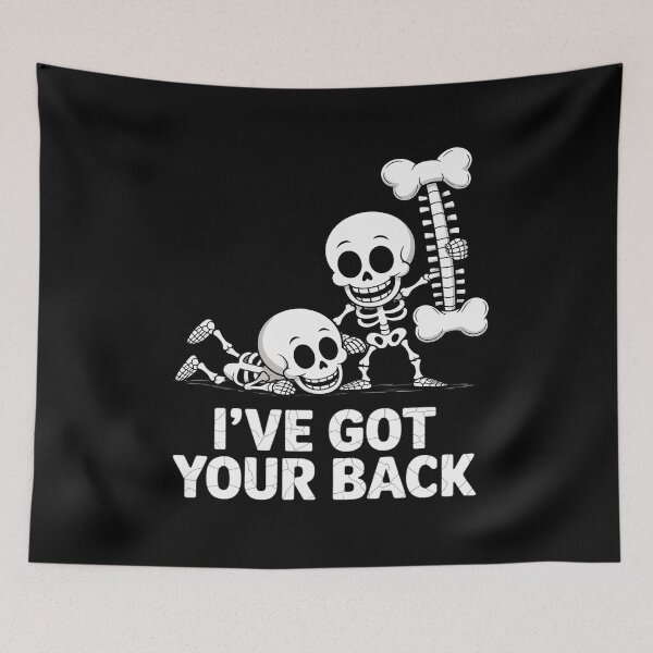 Item preview, Ive Got Your Back Halloween Skeletons Men Women Kids designed and sold by TechnicalSara.