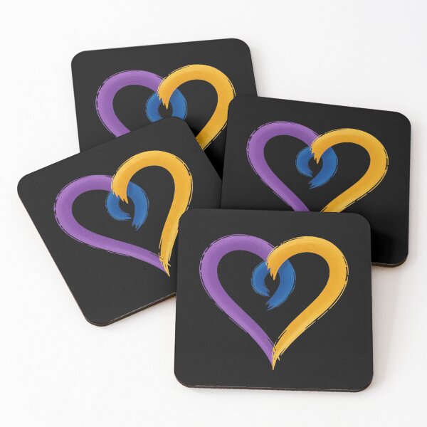Item preview, Ribbon Heart Bladder Cancer Purple Blue And Yellow Dysuria designed and sold by Eskomeranola.