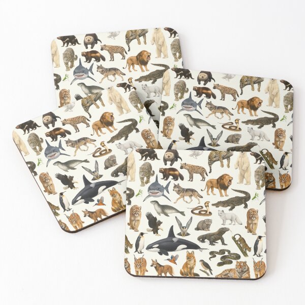 Item preview, Carnivores of the World Illustration Chart designed and sold by kakarikihill.