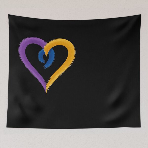 Item preview, Ribbon Heart Bladder Cancer Purple Blue And Yellow Dysuria designed and sold by Eskomeranola.
