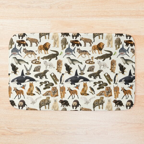 Item preview, Carnivores of the World Illustration Chart designed and sold by kakarikihill.