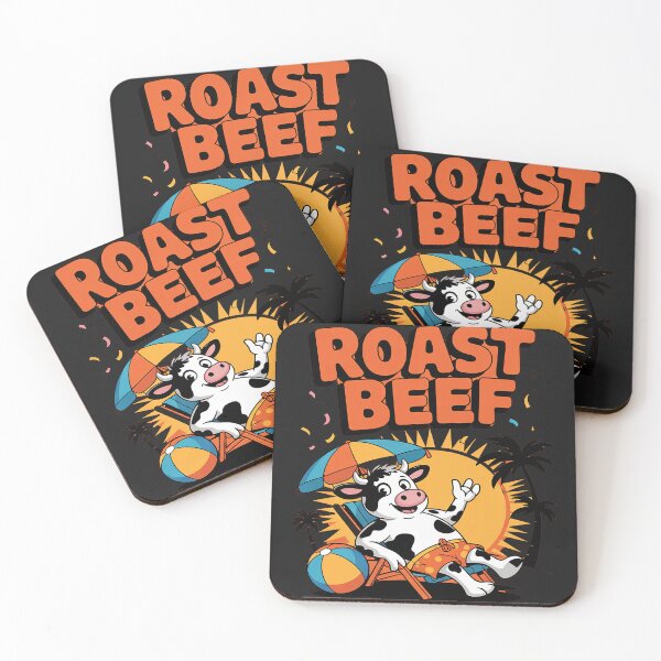 Item preview, Roast Beef Shirt Cow on Beach Vacation Sun Tan Summer Lover designed and sold by Eskomeranola.