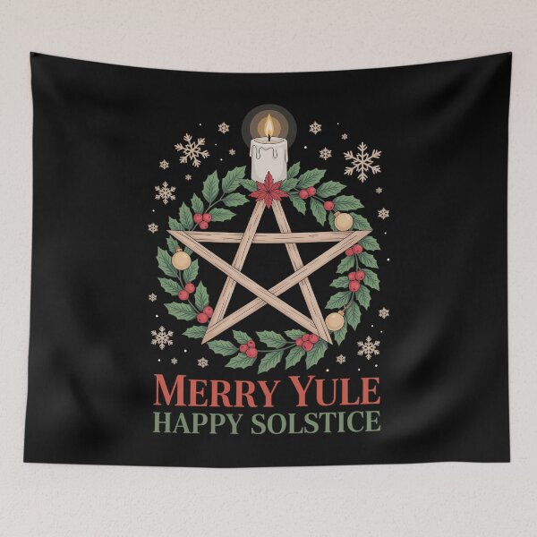 Item preview, Merry Yule Happy Solstice Pagan Yuletide Season Christmas designed and sold by papertaless.