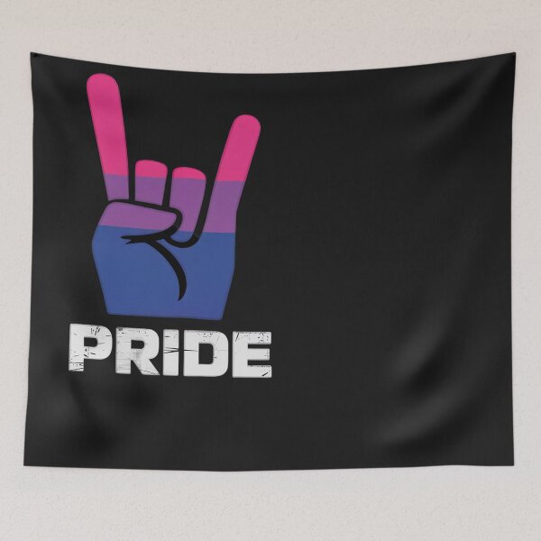 Item preview, Rock Hand Sign Bisexual Bi Pride Flag LGBTQ Punk Men Women designed and sold by Eskomeranola.