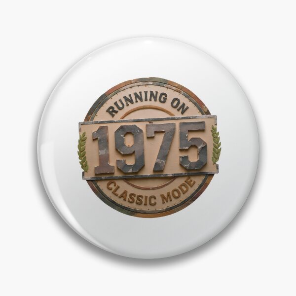 Item preview, Vintage 1975 50th Birthday Gift | Running on Classic Mode Emblem designed and sold by Egyptian king ⭐⭐⭐⭐⭐.