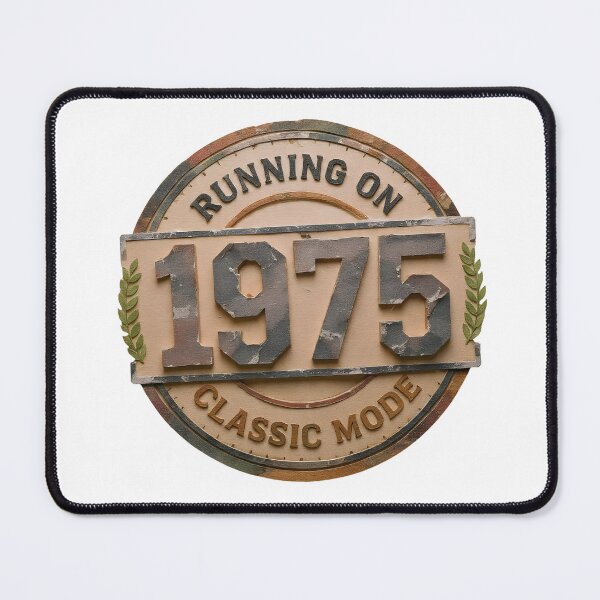 Item preview, Vintage 1975 50th Birthday Gift | Running on Classic Mode Emblem designed and sold by Egyptian king ⭐⭐⭐⭐⭐.
