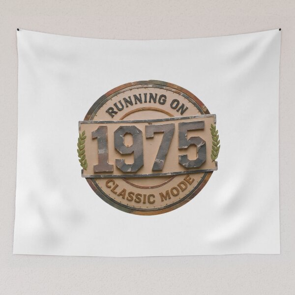Item preview, Vintage 1975 50th Birthday Gift | Running on Classic Mode Emblem designed and sold by Egyptian king ⭐⭐⭐⭐⭐.