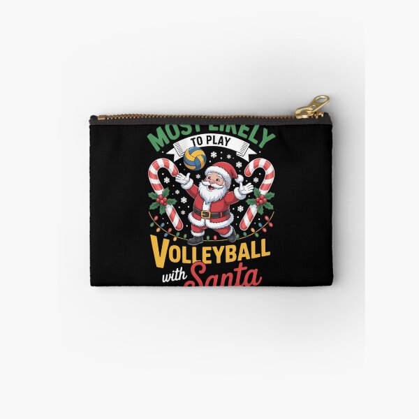 Item preview, Most Likely to Play Volleyball with Santa Christmas Pajamas designed and sold by papertaless.