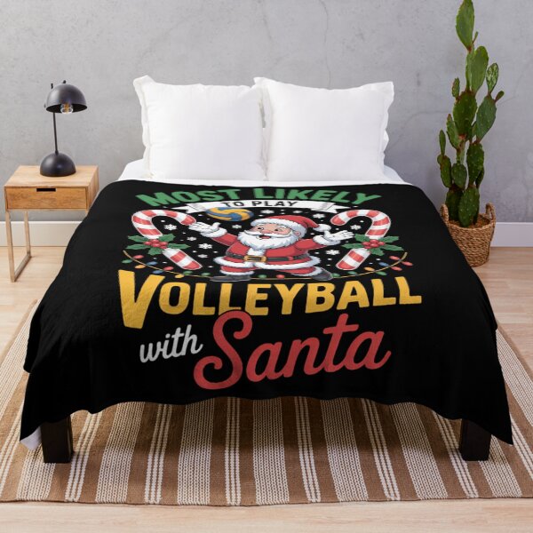 Item preview, Most Likely to Play Volleyball with Santa Christmas Pajamas designed and sold by papertaless.