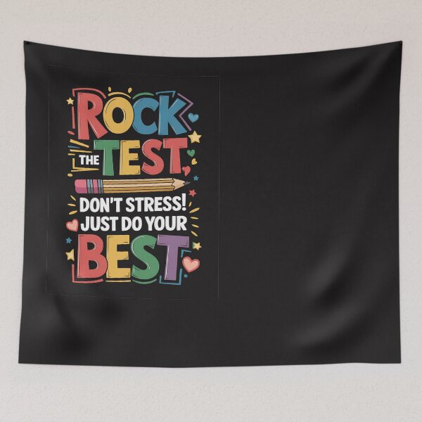 Item preview, Rock The Test Don't Stress Just Do Your Best Teacher Testing designed and sold by Eskomeranola.