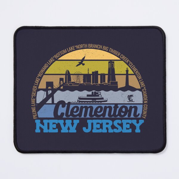 Item preview, Clementon New Jersey Sunset Retro Vintage Local Pride Logo designed and sold by CRHPOD20.