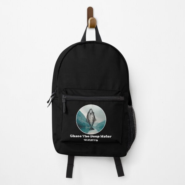 Item preview, Chase The Deep Water Giants. Funny Halibut fishing design designed and sold by SofikoDesigns.