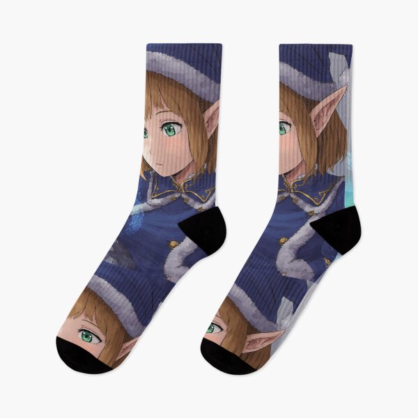 Item preview, Blue elf Christmas anime sorceress designed and sold by ArtsJulian.