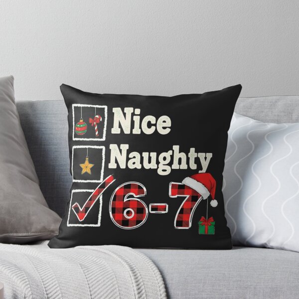 Item preview, 6-7 Meme Nice Naughty 67 Christmas Six Seven Brain Rot Funny designed and sold by HermanCharlotte.