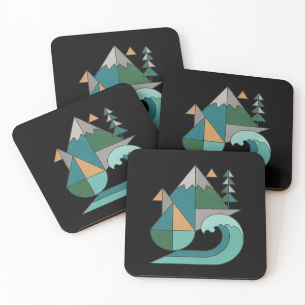 Item preview, ​Geometric Wanderlust ​The Tectonic Palette. Triangles of the Sea. designed and sold by ZyVoAli.