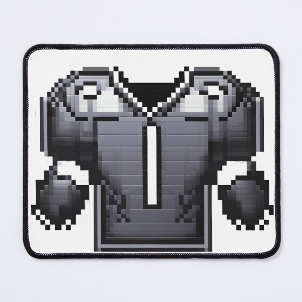 Item preview, Cute Pixel Football Shoulder Pads Icon in Metallic Gray designed and sold by BankMano.