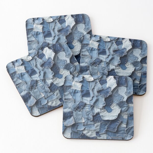 Item preview, Denim seamless Patterns  designed and sold by GUNAPRIYAA.