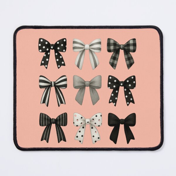 Item preview, Checkered Bow Coquette Shirt, Retro Black Bow Design designed and sold by CraftedHome.