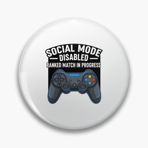 Item preview, Funny Gamer Focus Mode T-Shirt | Social Mode Disabled Toggle UI Tee designed and sold by Egyptian king ⭐⭐⭐⭐⭐.