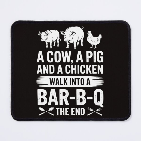 Item preview, BBQ Mens BBQ Cow Pig Chicken Story Dad grandpa Papa Gift ideas 4th of July Christmas Gift designed and sold by MelSurf.