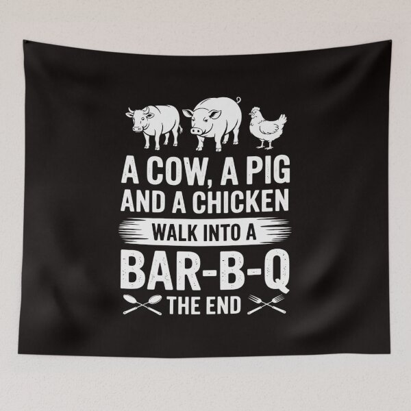 Item preview, BBQ Mens BBQ Cow Pig Chicken Story  Dad grandpa Papa Gift ideas 4th of July Christmas Gift designed and sold by MelSurf.